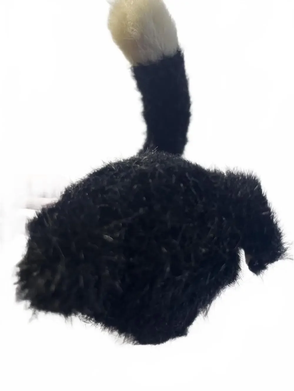 Boyds Bears Vintage Plush Cat 10 inch 1980-83 Black and Cream Stuffed Animal